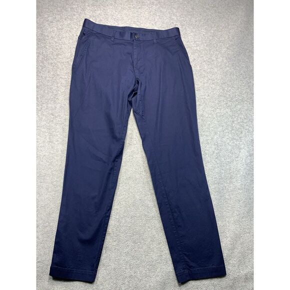 FABLETICS Pants 33x30 Mens Blue The High Side Chino Slim Fit Tapered Stretch - Picture 1 of 12